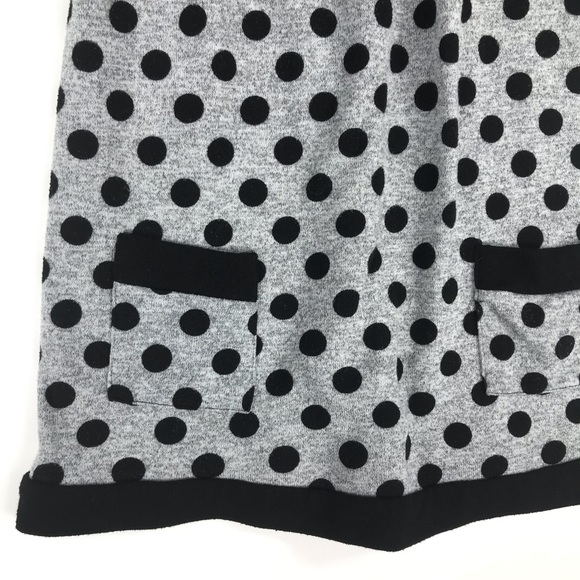 Polka Dot Tunic Shirt Black & Gray - Picture 2 of 6
